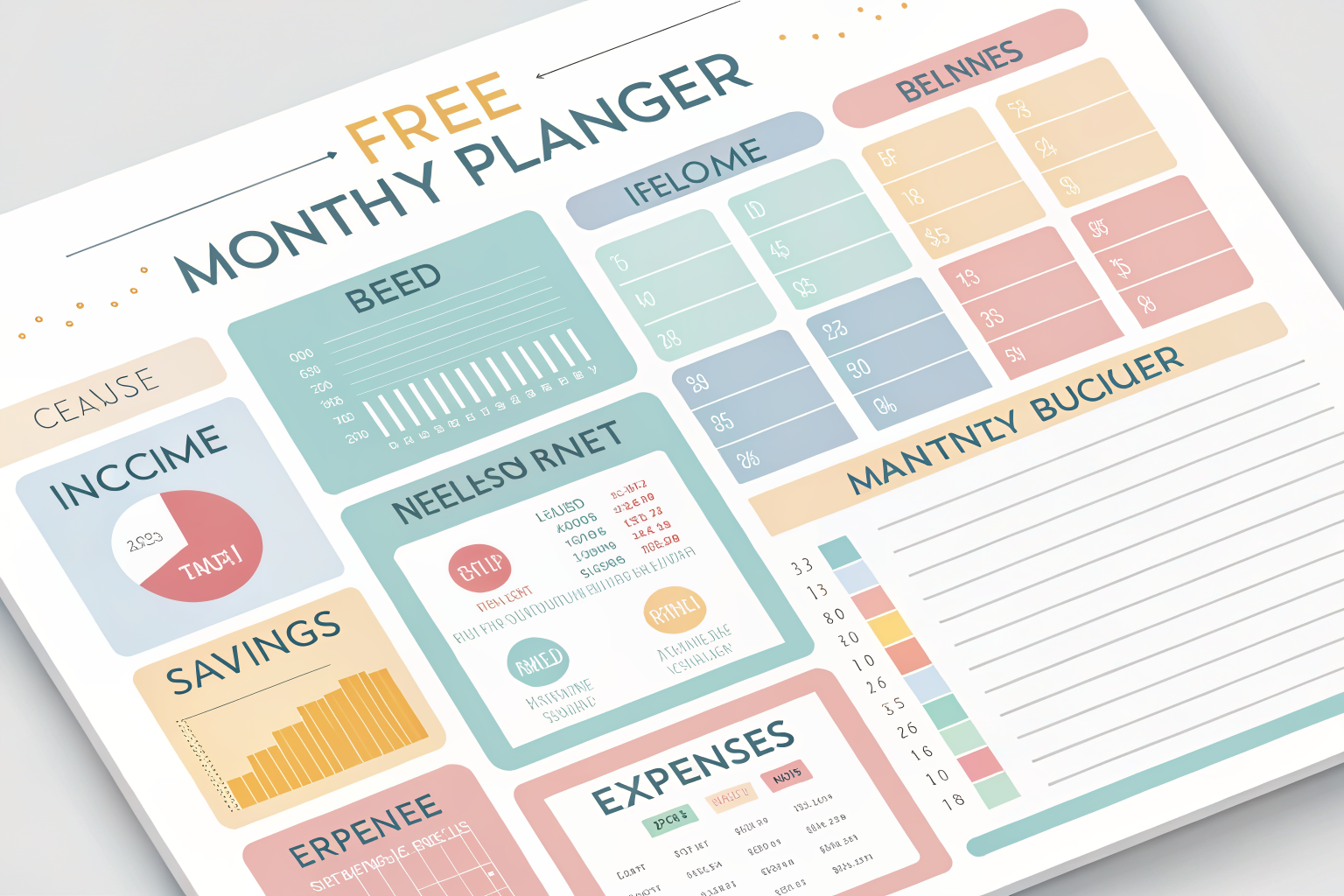 월간 가계부 템플릿 완전 가이드 — 예산 추적·지출 분류·저축 목표 체크리스트