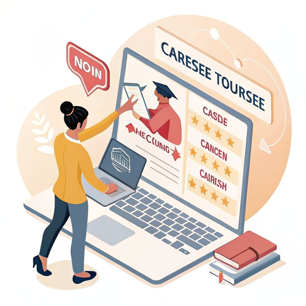 국민내일배움카드 훈련 과정 선택 방법과 직업 훈련 지원 가이드 일러스트